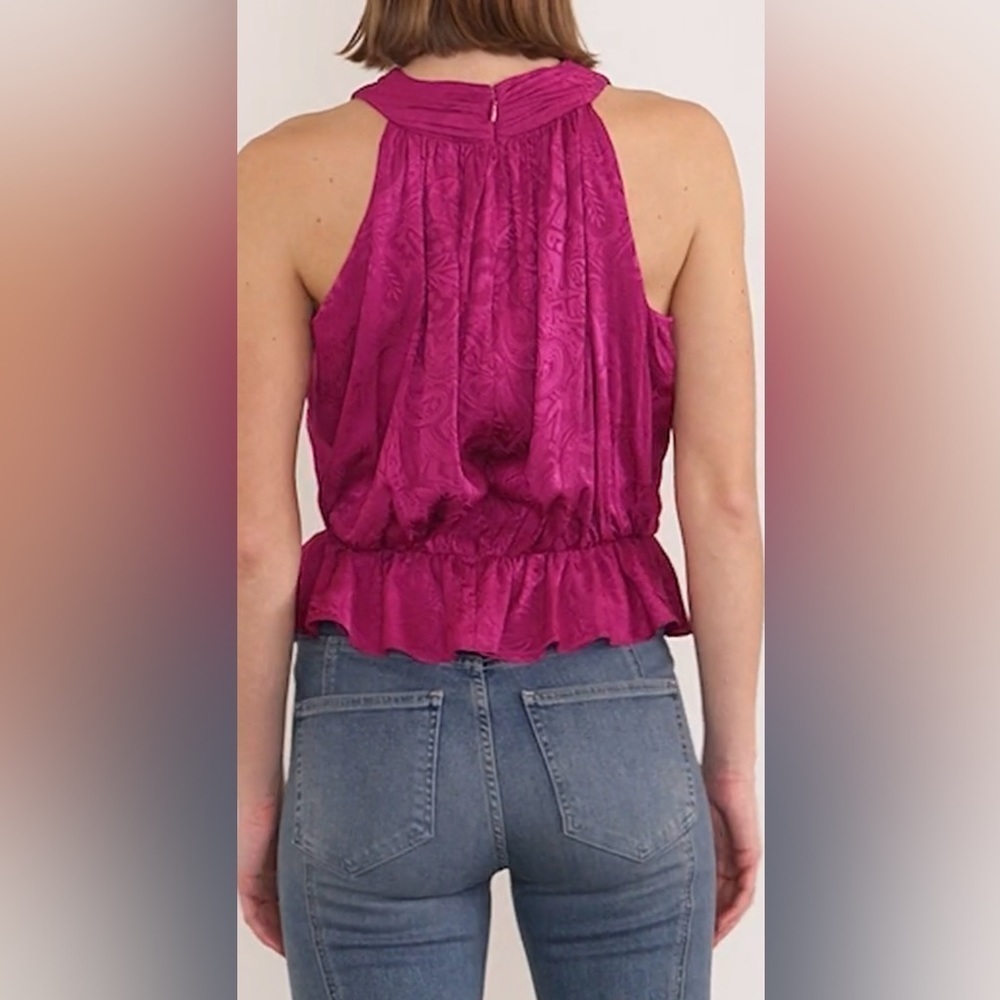 Veronica Beard Kailani Silk Blend Crop Top - Picture 7 of 13